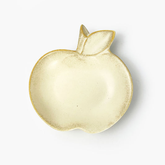 Small Dish Apple White (4" x 4.25") image 1