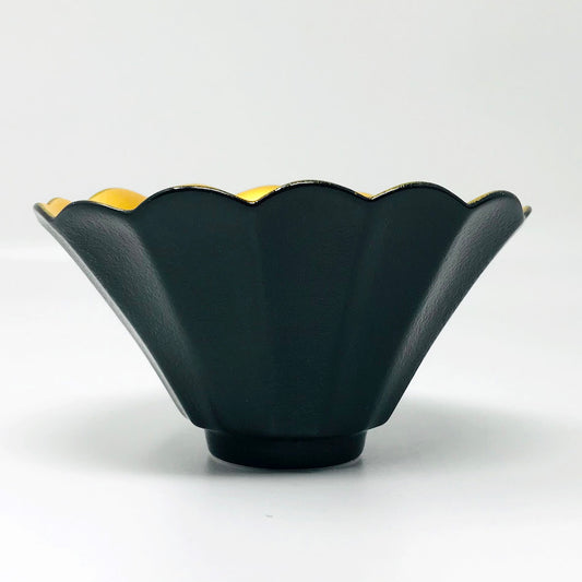 Kobachi Bowl Yuzukuro 柚子黒金巻 (4.5"D) image 1