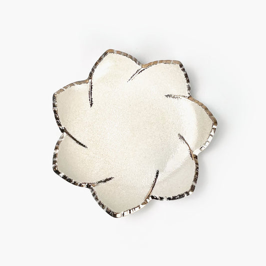 Plate with Gold Tataki Kaede (7.25"D) image 1