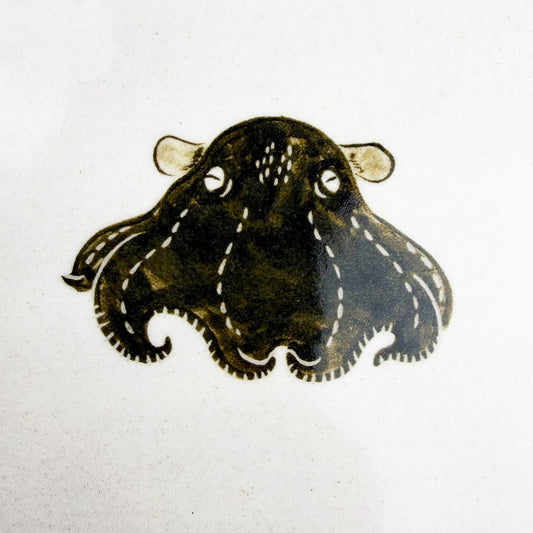 Rec. Plate Dumbo Octopus (6.5"x 5.25") by Takunobu Sawada