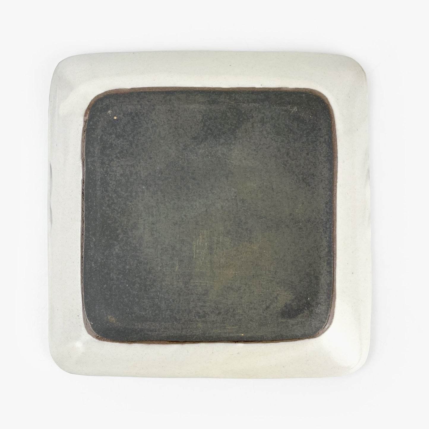 Sq. Plate Emperor Penguin (6.5"D) by Takunobu Sawada