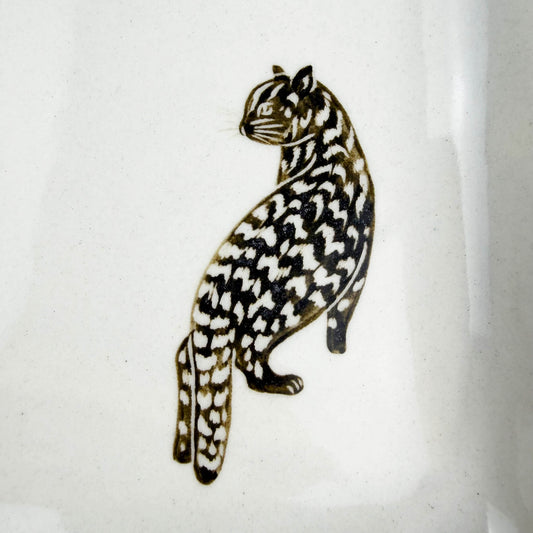 Sq. Plate (6.5"D) by Takunobu Sawada