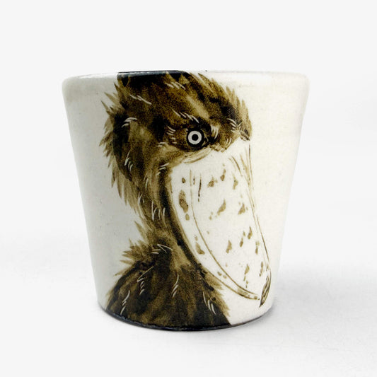 Cup Shoebill Side face (3"D/4oz) by Takunobu Sawada