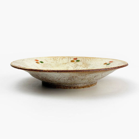 Momo-Iro Zogan Plate (6.25"D) by Makoto Kageyama