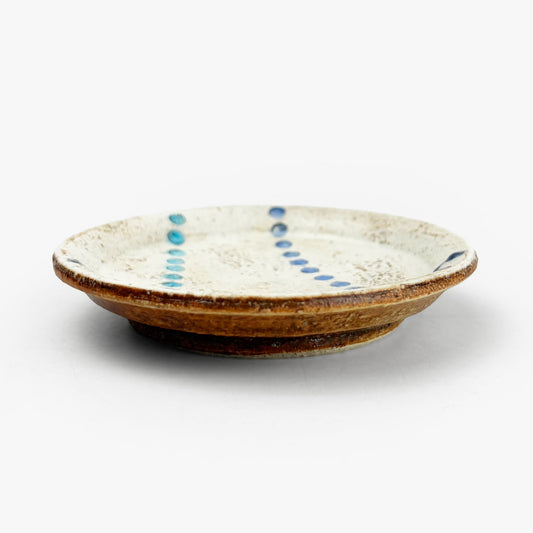 Momo-Iro Zogan Plate (4"D) by Makoto Kageyama