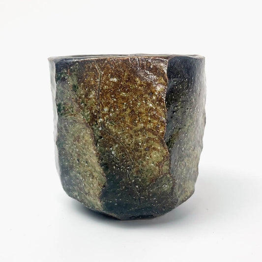 Yakishime Tea Cup (6.5oz) by Bunga Yamamoto/ Hoju-gama