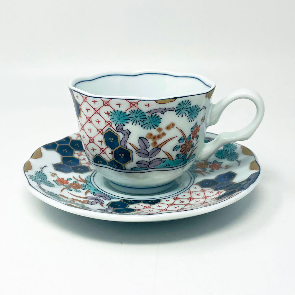 Minokayi Somenishiki Imari Pair Coffee C/S (7oz) image 8