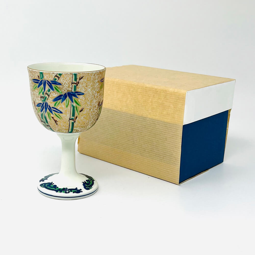 Arita Wine Cup Kinsai Chikurin (4oz) image 3