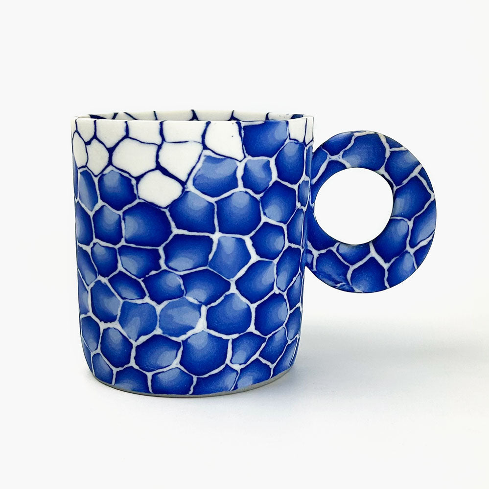 Nerikomi Mug Indigo by Chizuru Ono ( 16 fl.oz) image 0