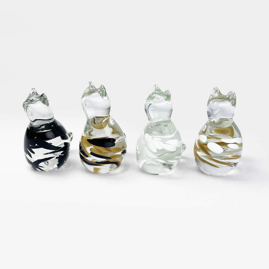Glass Cat Incense Stand Tora