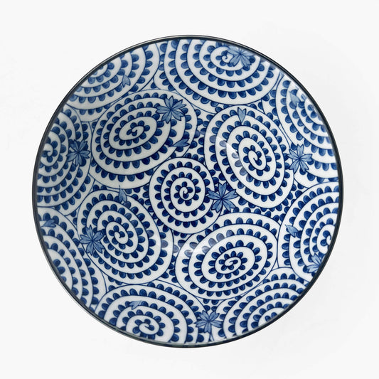 Arita Bowl Tako karakusa (7.5"D)