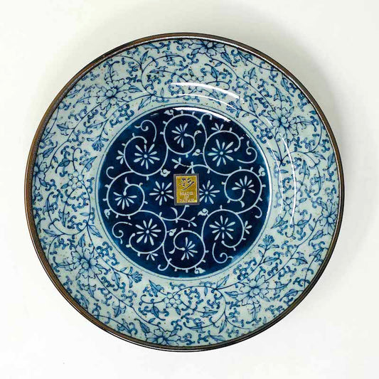 Deep Plate Manyo Karakusa (9"D x 2"H) image 1