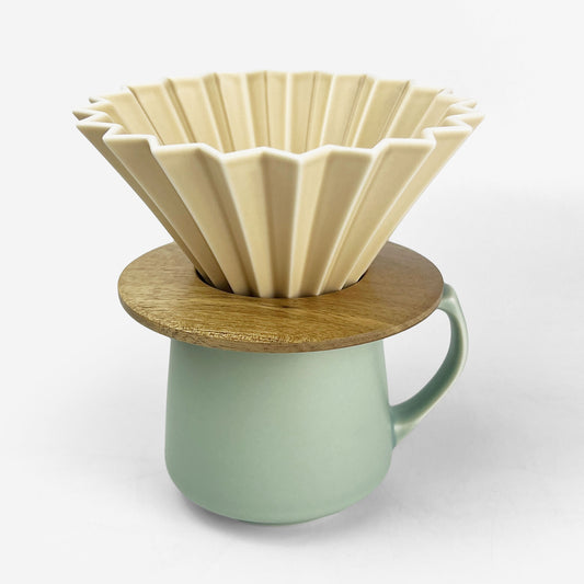 Origami Coffee Dripper Beige (5.5"D)