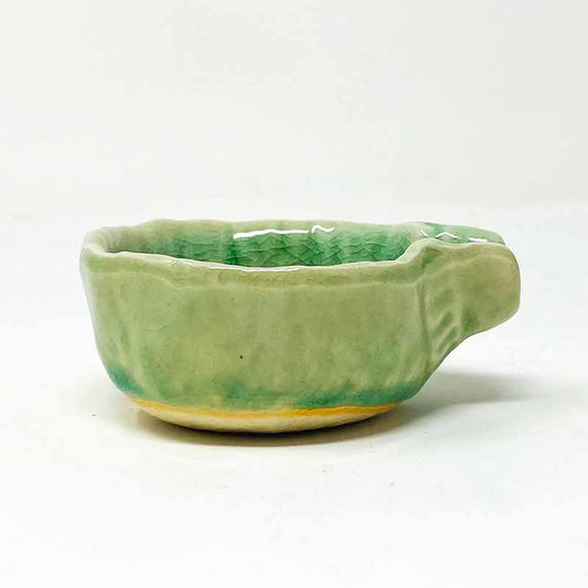 Small Katakuchi Dish Green (2.5"D x 1.25"H) image 1