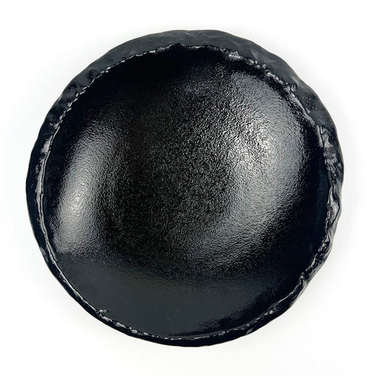 Yuzukuro Black Shallow Bowl (7.5"D) image 1