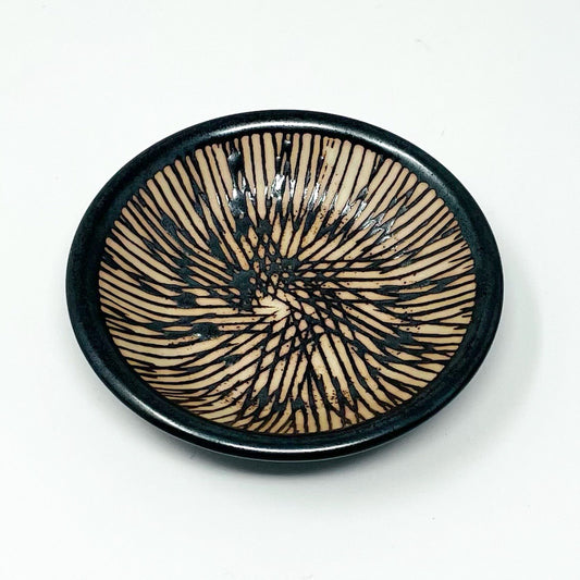 Small Dish Kushime Brown (3"D) image 1