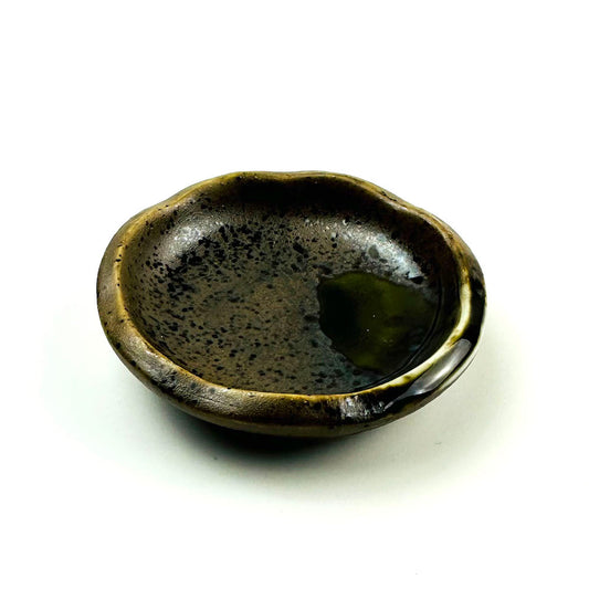 Sauce Dish Sabi Oribe (3"D) image 1