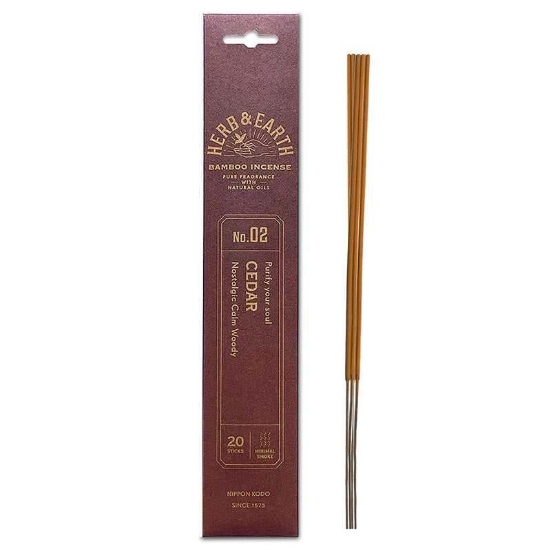Nippon Kodo Herb & Earth Incense - Cedar (20 sticks) image 0