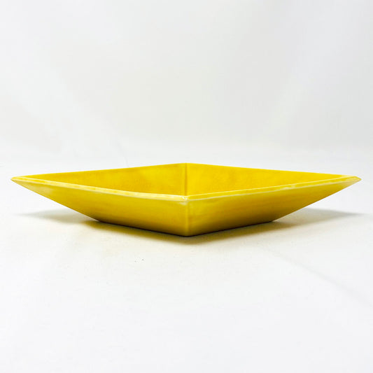 Rhomboid Dish -Yellow - Mustard (9") image 1