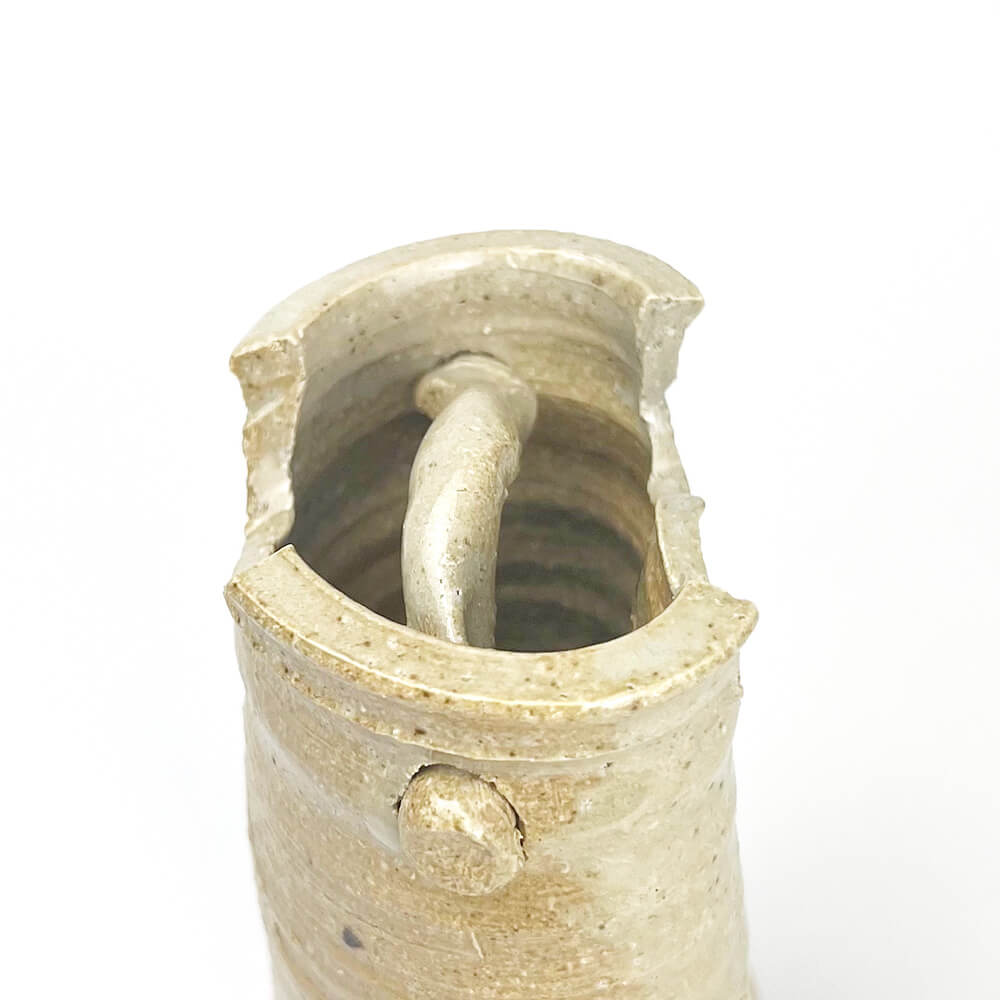 Shigaraki Small Bucket Beige Vase (5.5"H) image 5