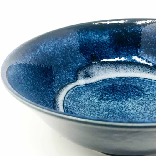 Ramen Bowl Navy Blue Izayoi (8.25″D) image 1