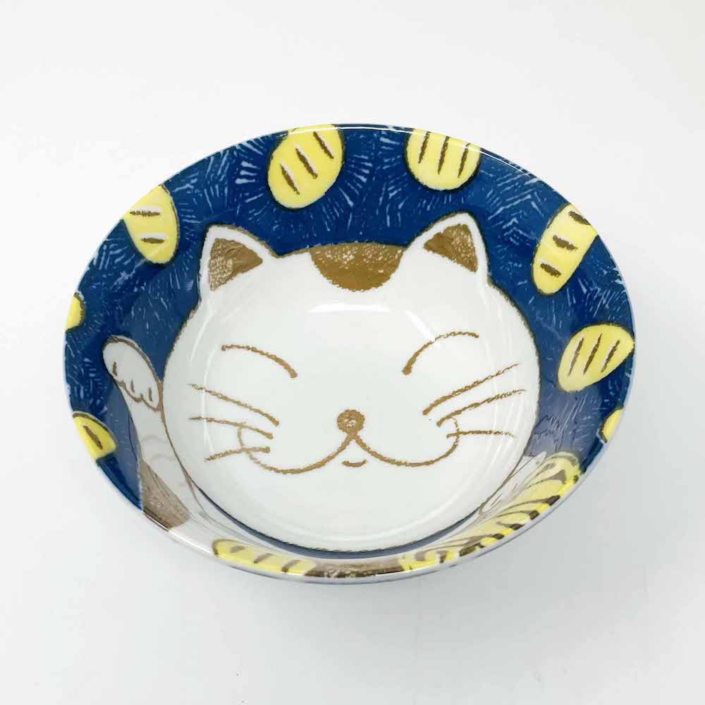 Senmanryo Cat Blue Tayo Bowl (6"D) image 6