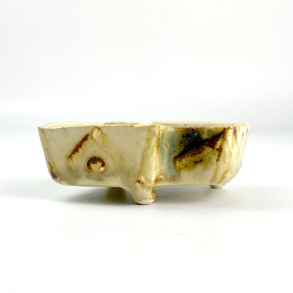 Footed Chinmi Dish Kizeto Large by Masayoshi Wakui (3.5"x2.75") image 4