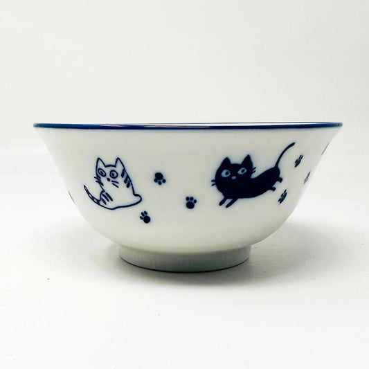 Navy Blue Cat Tayo Bowl (6 "D) image 1