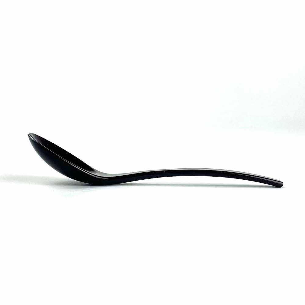 Plastic Spoon Tsurukubi Dark Brown (5"L) image 3
