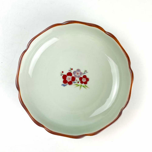 Arita Deep Plate Shochikubai (5.25"D) image 1