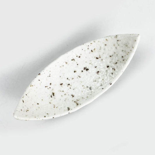 Kozuke Dish Boat Shiromikage (4.5"x2") image 1