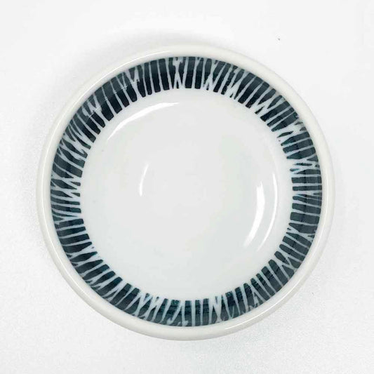 Small Dish Kushime Tokusa Shiro (3.25"D) image 1