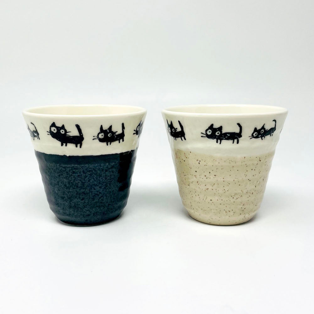 Tea Cup Kuroneko Black (6oz) image 6