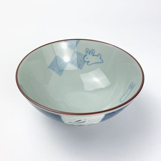 Rice Bowl Rabbit Blue (5"D) image 1