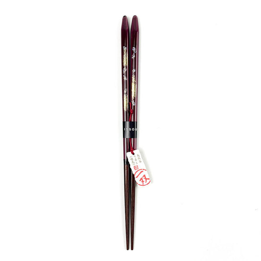 Wakasa-nuri Chopsticks Sakura Akari (8.25"L) image 1