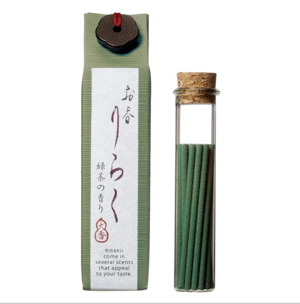 Nippon Kodo Riraku Incense - Green Tea (15 sticks) image 1