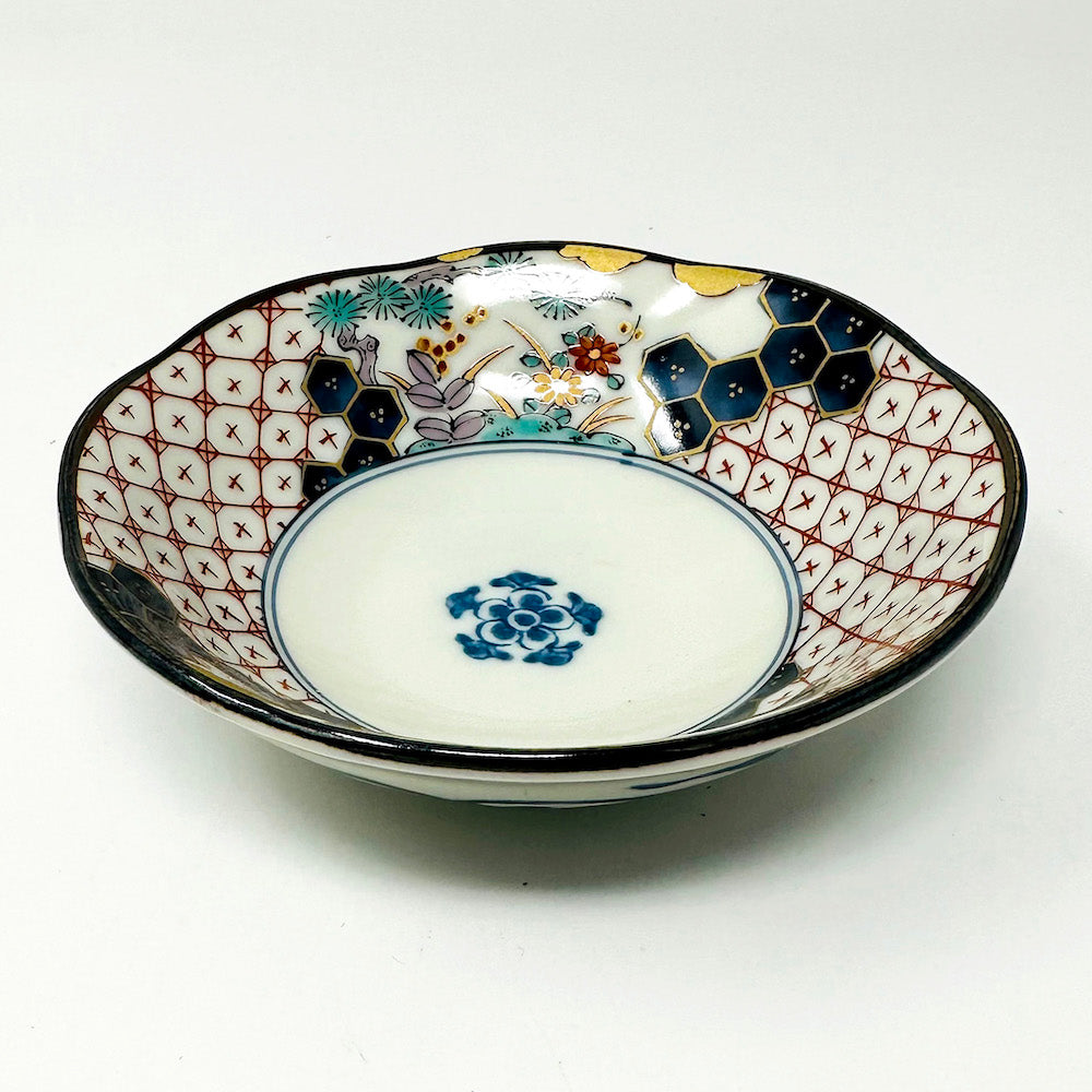 Mino Somenishiki Imari Kobachi Dish Set of 5 (4.25"D) image 8