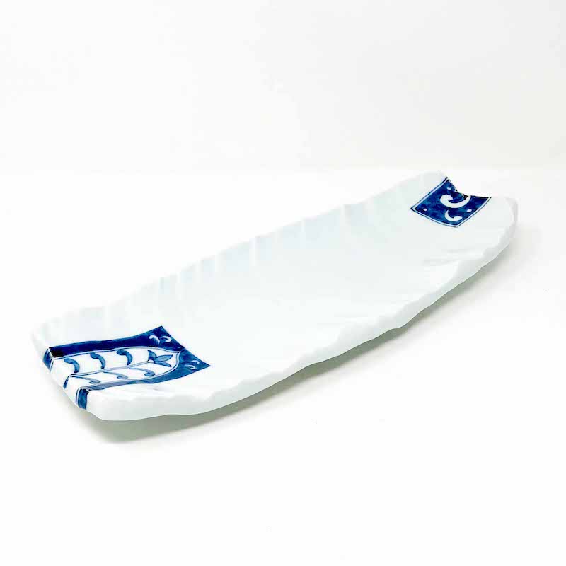 Rec. Plate Sometsuke (13.5"x5.5") by Bunga Yamamoto/ Hoju-gama image 0