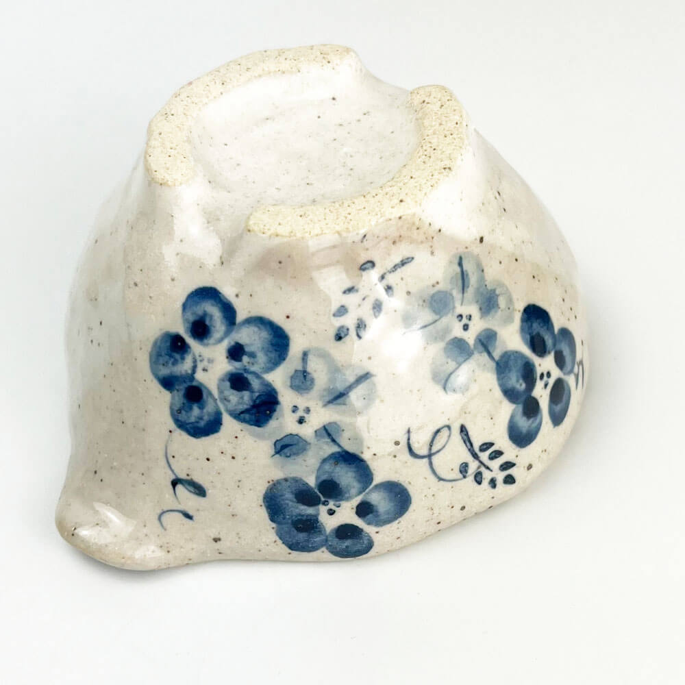Katakuchi Kobachi Bowl Blue Flower (4.25"x3.75") image 8