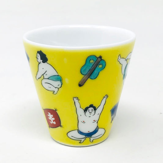 Kutani Sake Cup Sumo (1.5 fl.oz) image 1