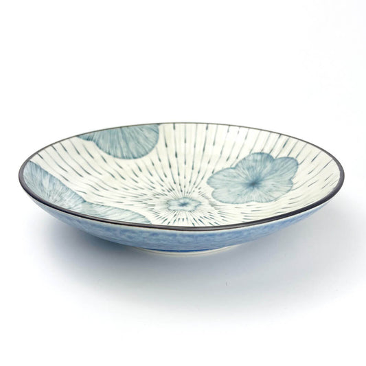Pasta Plate Blue Plum Blossom (9"D) image 1