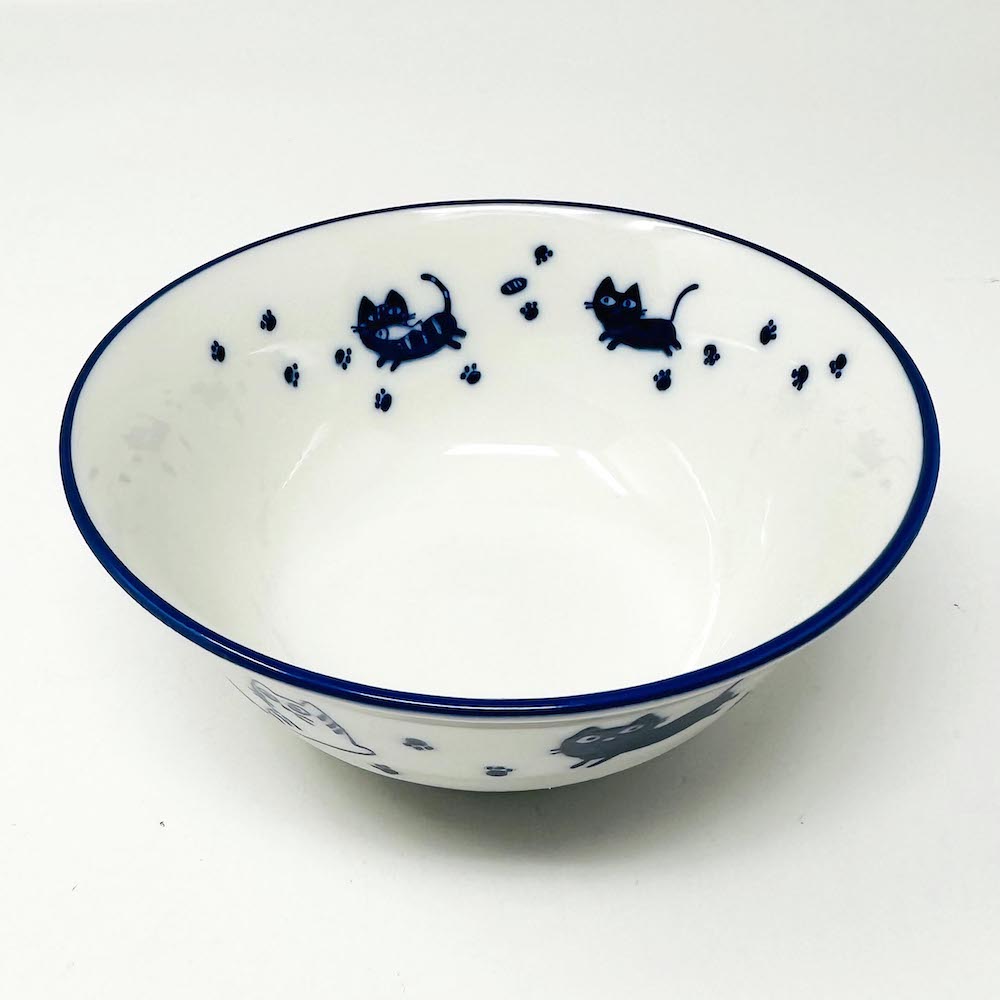 Navy Blue Cat Tayo Bowl (6 "D) image 8