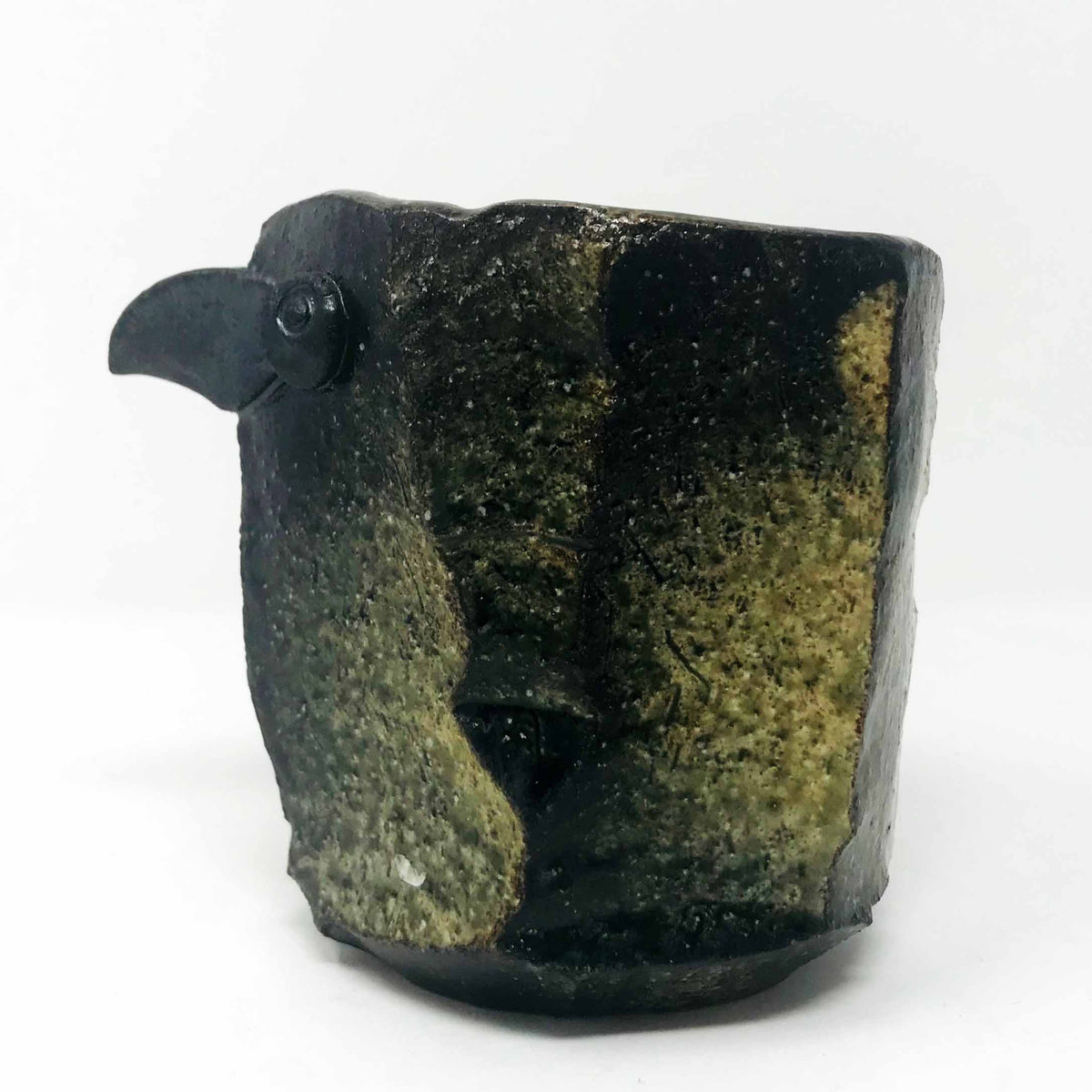 Yakishime Sake Container  (4.25"H) by Bunga Yamamoto image 0
