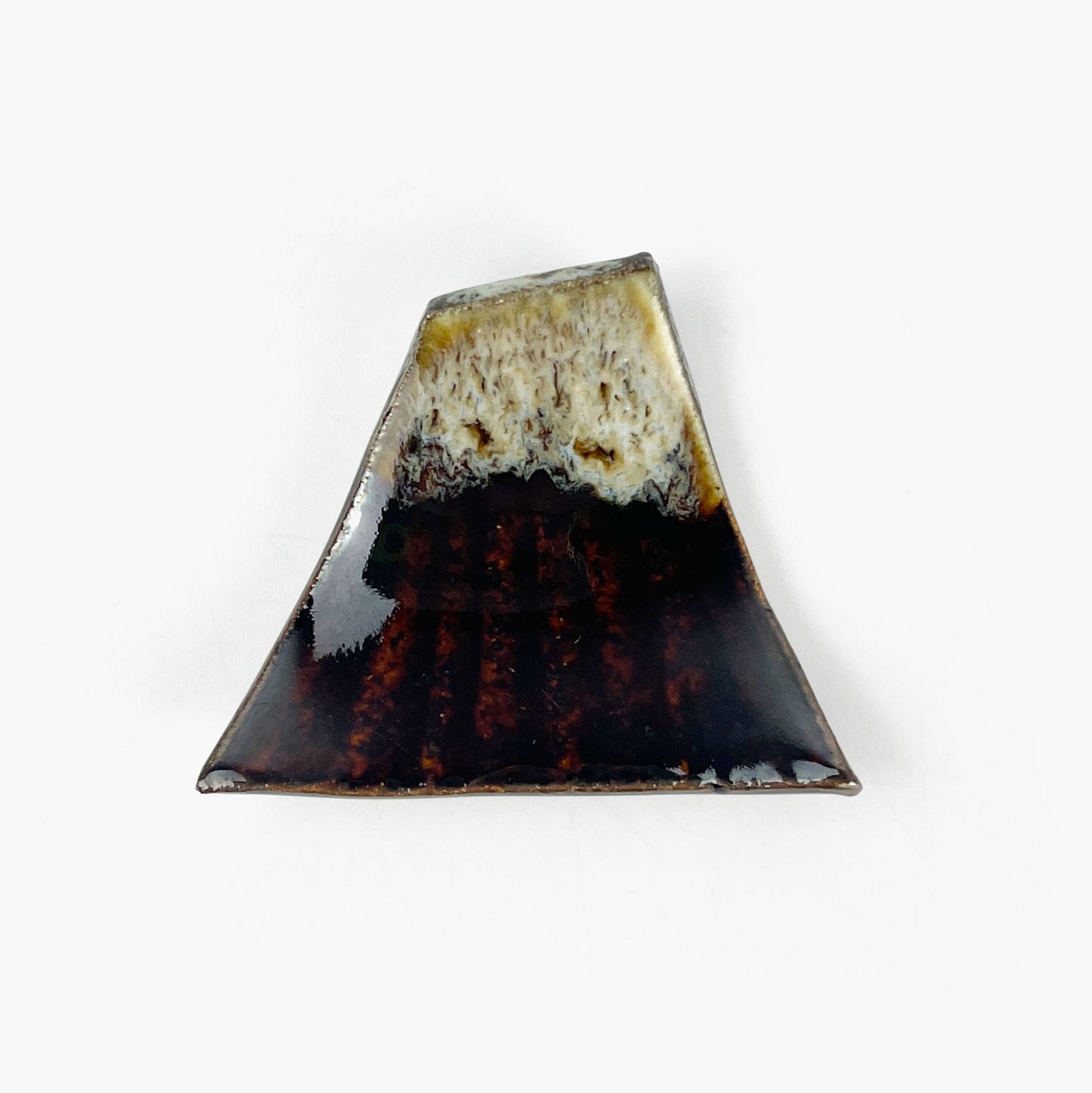 Chopstick Rest Fuji Brown (2.25" x 1.75") by Keishugama image 3