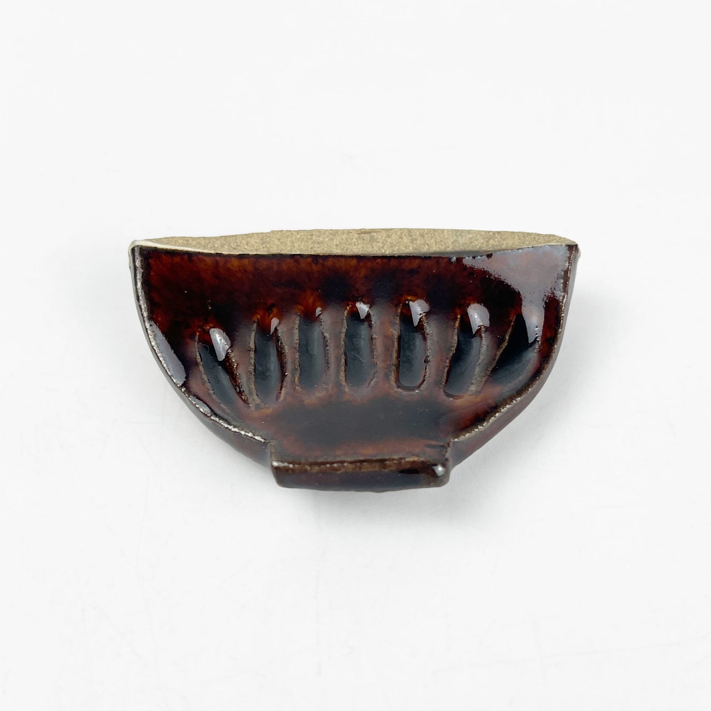 Chopstick Rest Utsuwa Brown (2" x 1.5") by Keishugama image 4