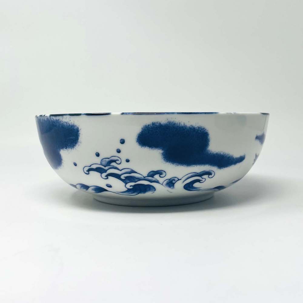 Shallow Bowl Blue Dragon (7.75"D) image 7