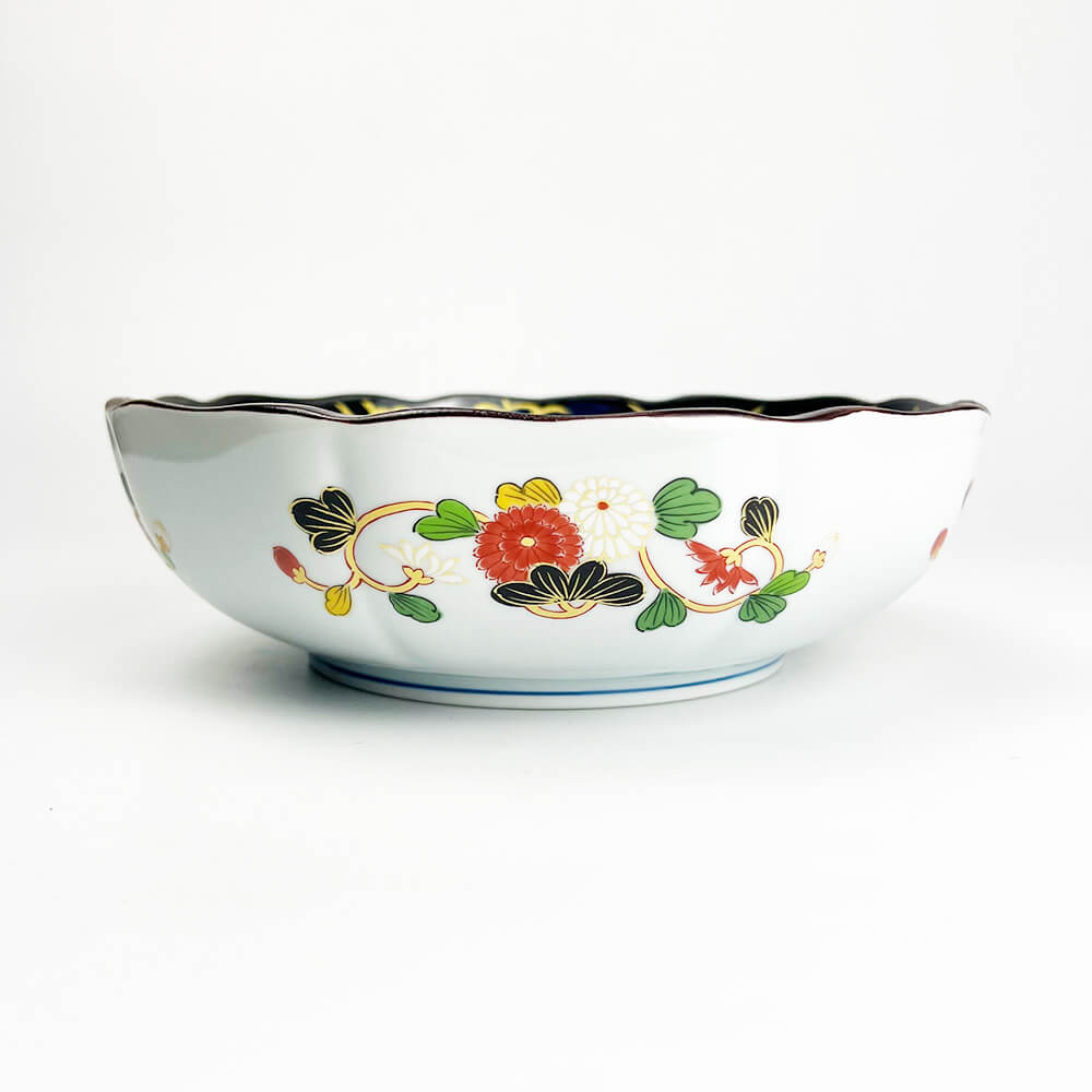 Arita Koimari Chrysanthemum Bowl (8.25"D) image 6