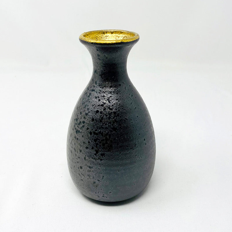 Sake Bottle Gold Black (10.5 fl.oz) image 0