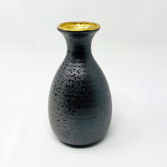 Sake Bottle Gold Black (10.5 fl.oz) image 0
