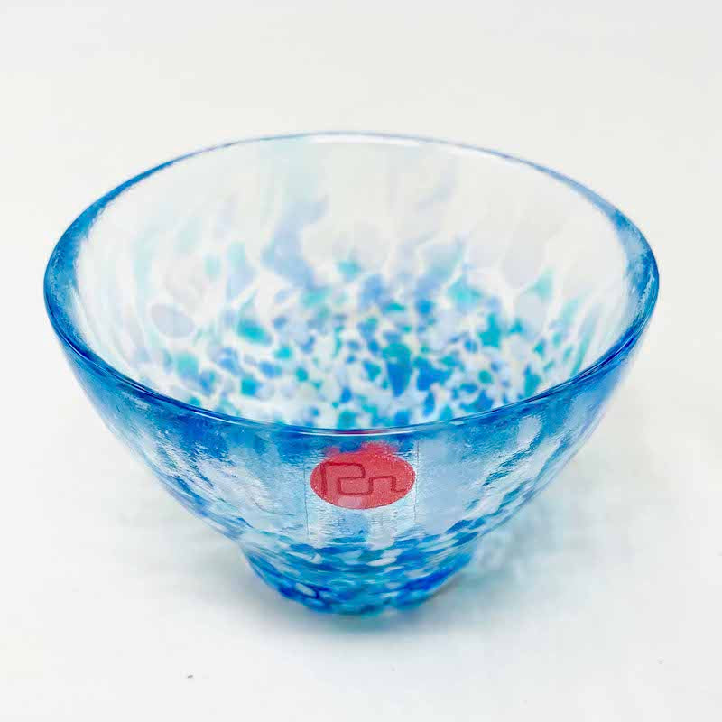 Tsugaru Vidro Glass Sake Cup<br>-Hydrangea- image 3